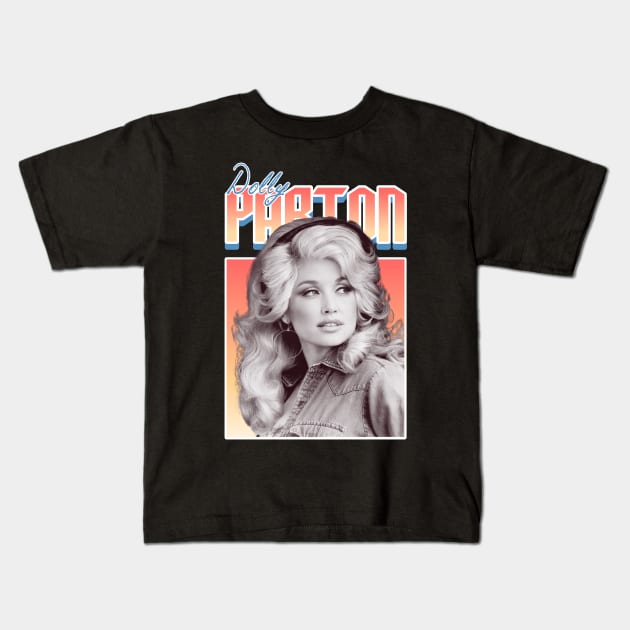 Dolly Parton Kids T-Shirt by Olivia alves